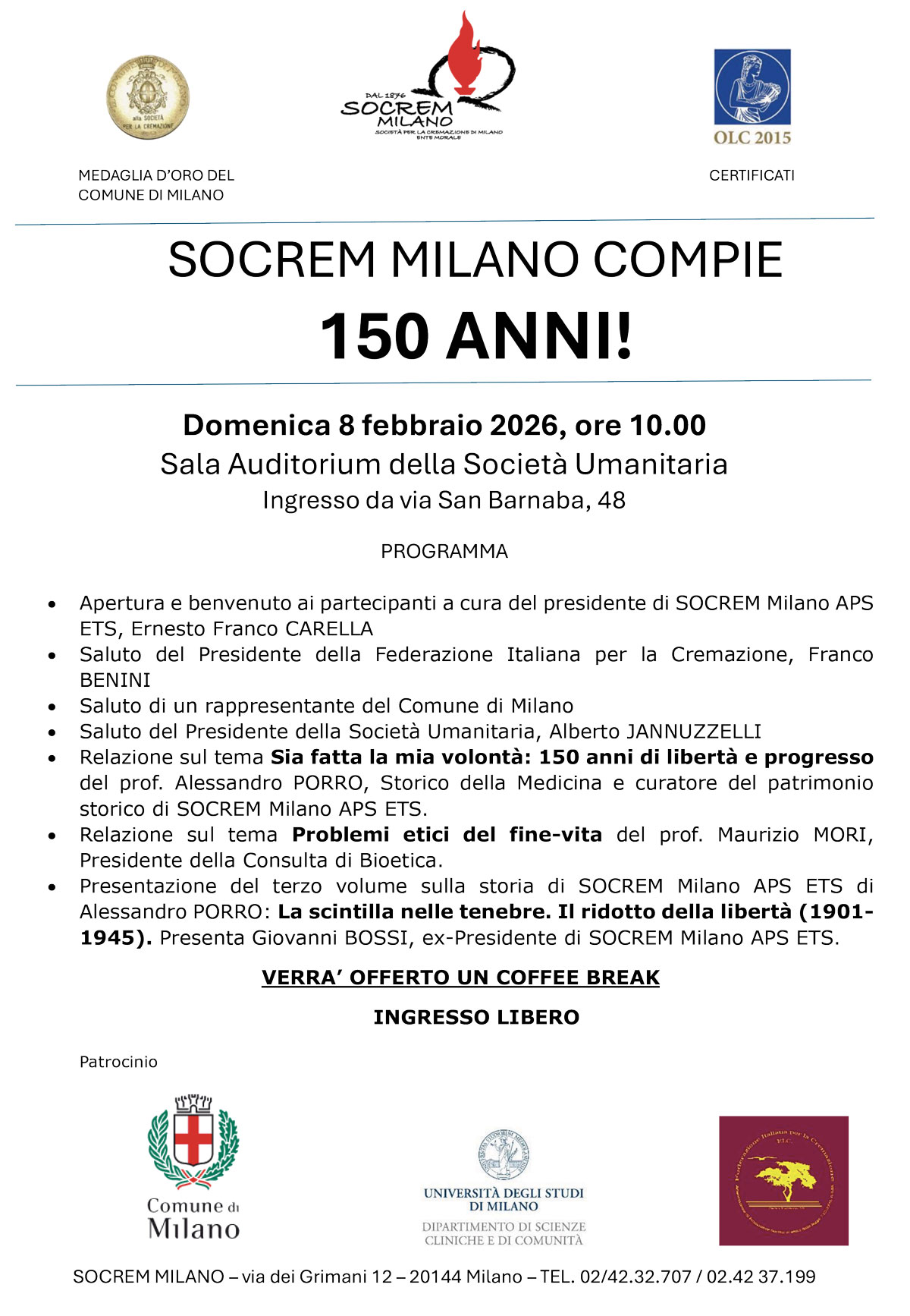 Socrem compie 150 anni-evento-con-patrocini-2 Locandina evento con patrocini